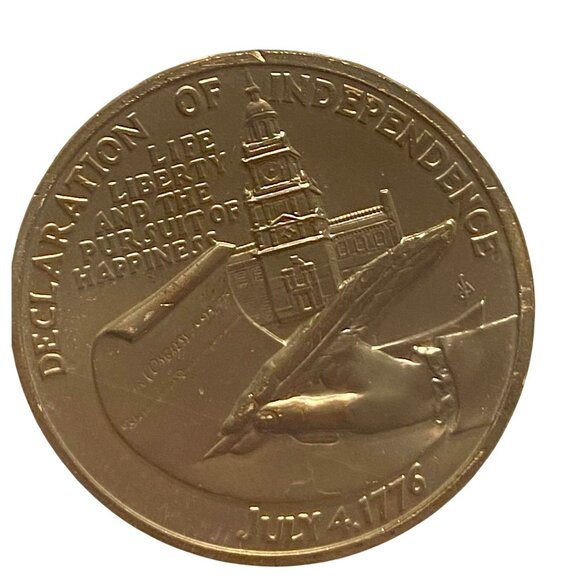 1976 Bicentennial First Day Cover With Commemorative Medal & 13¢ Stamps - Picture 9 of 15